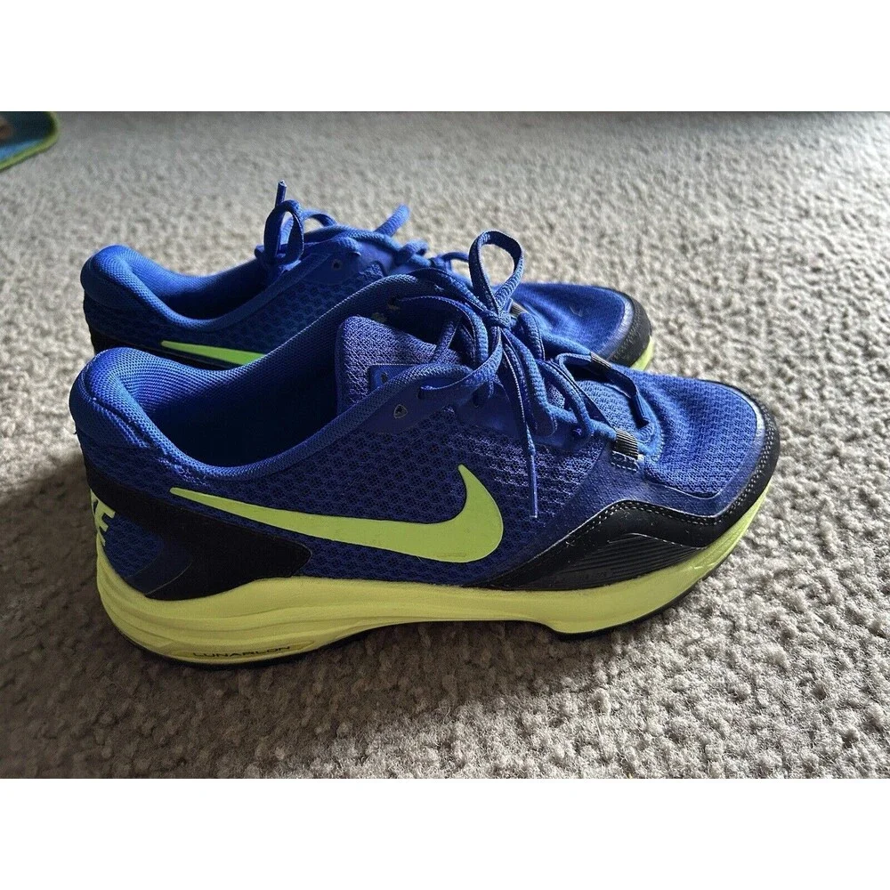 NIKE LUNARLON BLUE/GREEN SNEAKERS SIZE 9